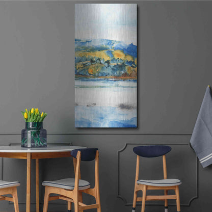 Luxe Metal Art 'Island Mist II' by Tim O'Toole Metal Wall Art,24x48