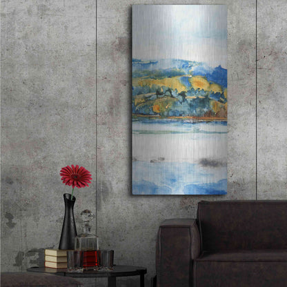 Luxe Metal Art 'Island Mist II' by Tim O'Toole Metal Wall Art,24x48