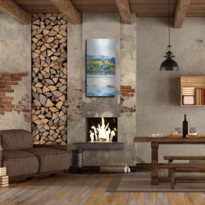 Luxe Metal Art 'Island Mist II' by Tim O'Toole Metal Wall Art,24x48