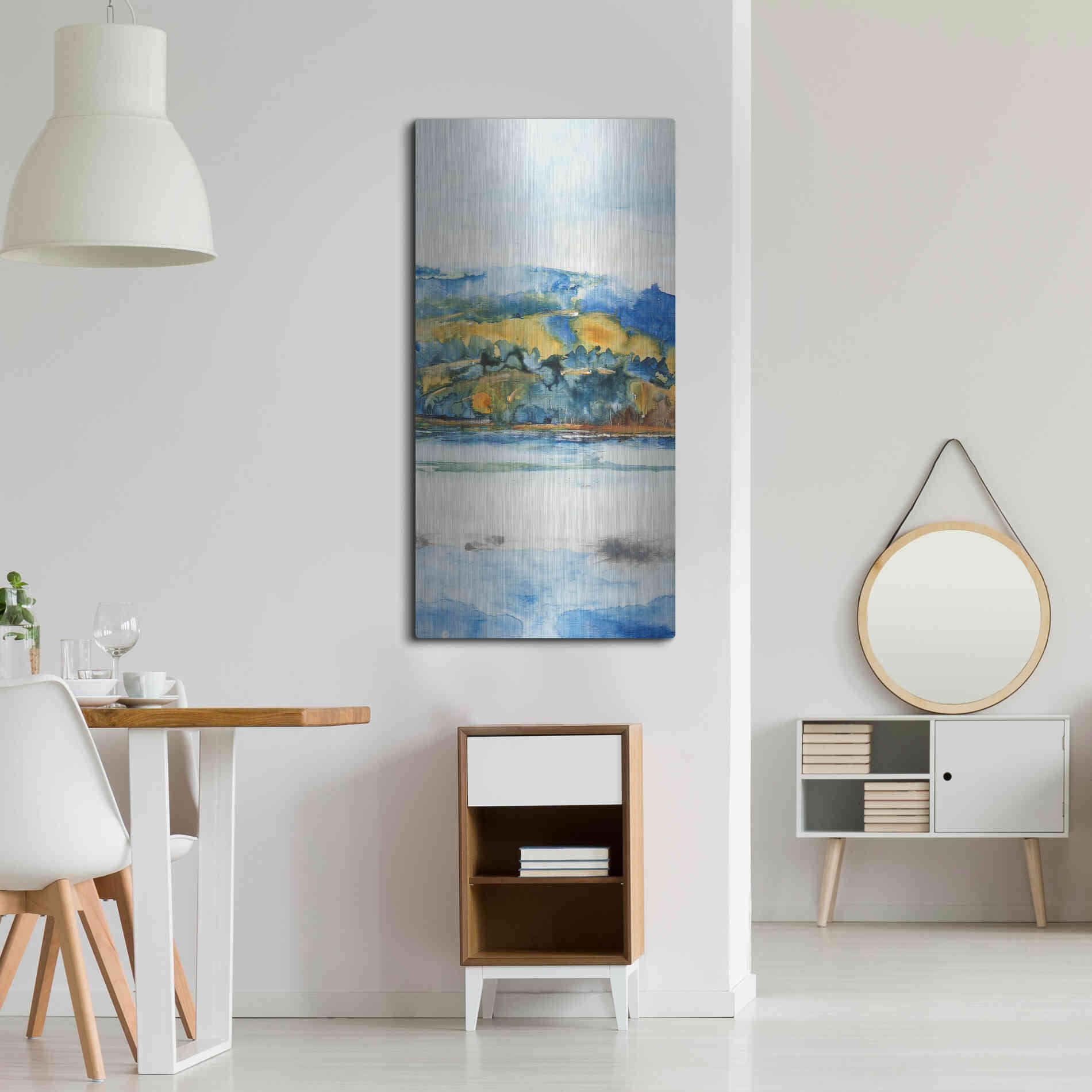 Luxe Metal Art 'Island Mist II' by Tim O'Toole Metal Wall Art,24x48