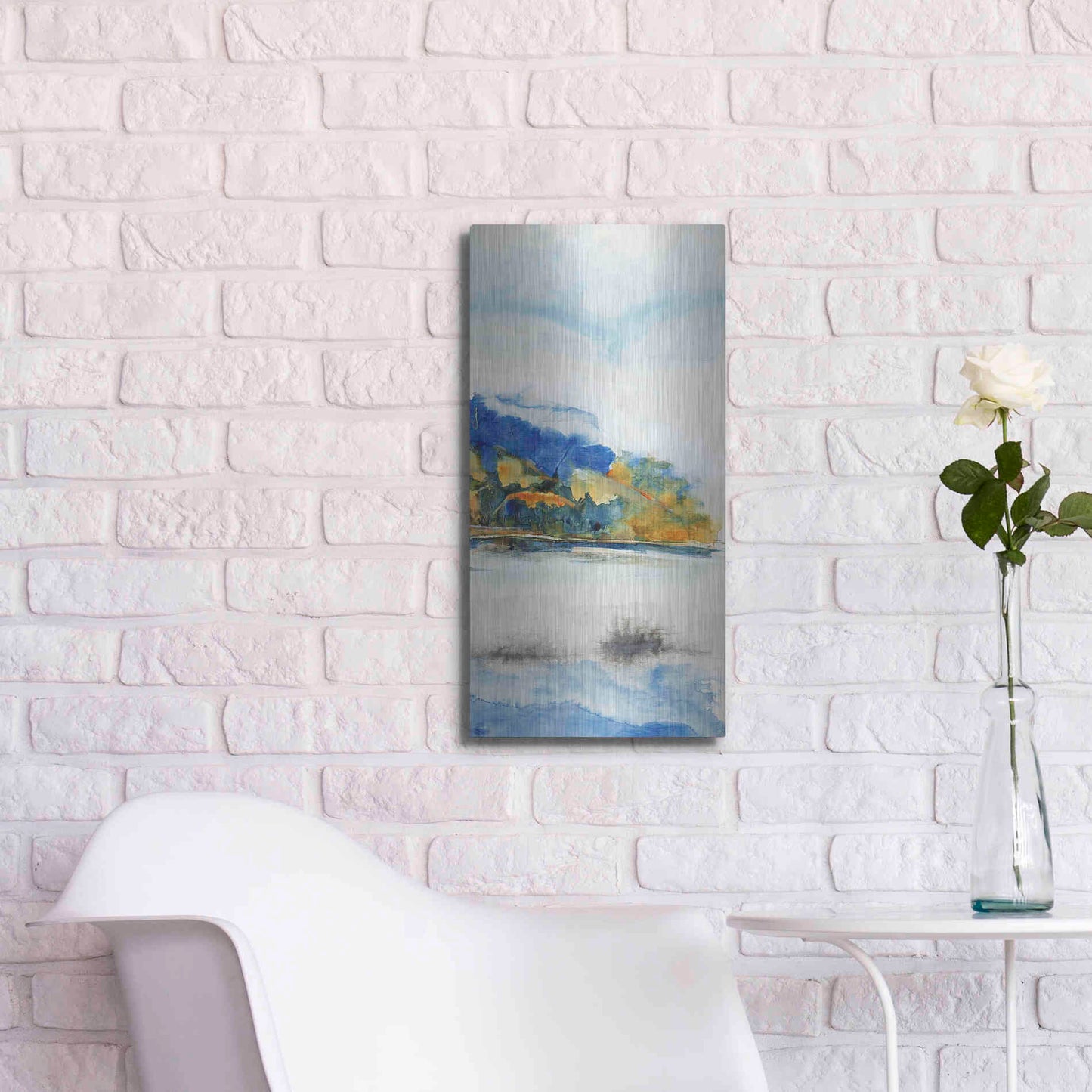 Luxe Metal Art 'Island Mist III' by Tim O'Toole Metal Wall Art,12x24