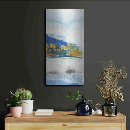 Luxe Metal Art 'Island Mist III' by Tim O'Toole Metal Wall Art,12x24