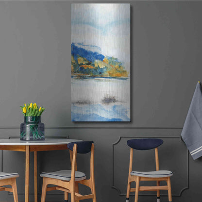 Luxe Metal Art 'Island Mist III' by Tim O'Toole Metal Wall Art,24x48