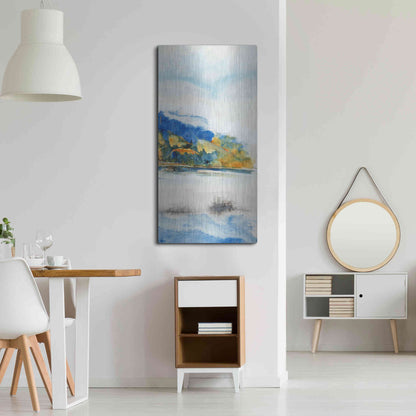 Luxe Metal Art 'Island Mist III' by Tim O'Toole Metal Wall Art,24x48