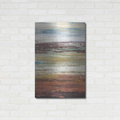 Luxe Metal Art 'Plum Vista I' by Tim O'Toole Metal Wall Art,24x36