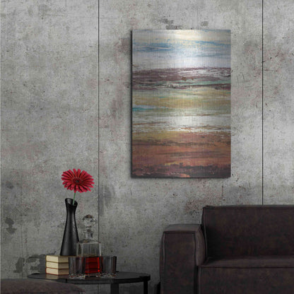 Luxe Metal Art 'Plum Vista I' by Tim O'Toole Metal Wall Art,24x36