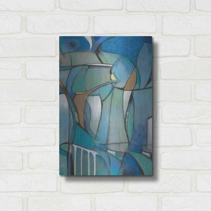 Luxe Metal Art 'Rose Bud I' by Tim O'Toole Metal Wall Art,12x16