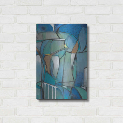 Luxe Metal Art 'Rose Bud I' by Tim O'Toole Metal Wall Art,16x24