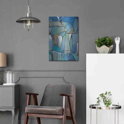 Luxe Metal Art 'Rose Bud I' by Tim O'Toole Metal Wall Art,16x24