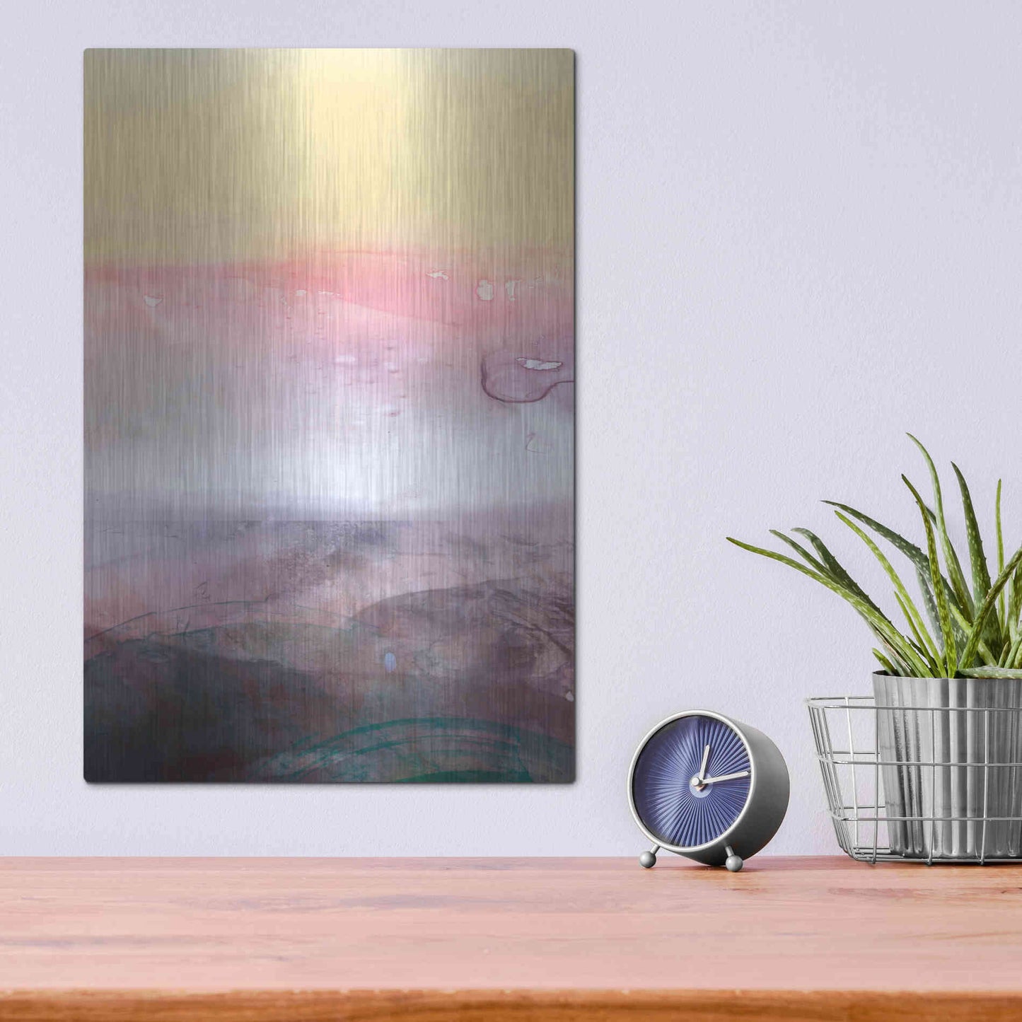 Luxe Metal Art 'Amethyst Vista I' by Victoria Borges Metal Wall Art,12x16