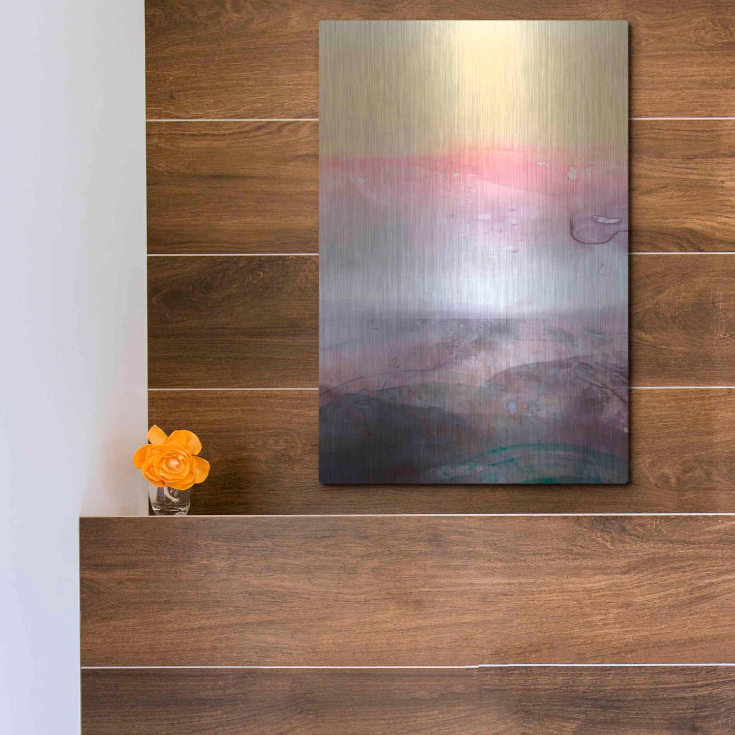 Luxe Metal Art 'Amethyst Vista I' by Victoria Borges Metal Wall Art,12x16