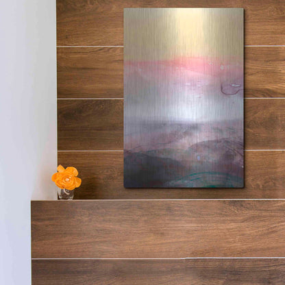 Luxe Metal Art 'Amethyst Vista I' by Victoria Borges Metal Wall Art,12x16