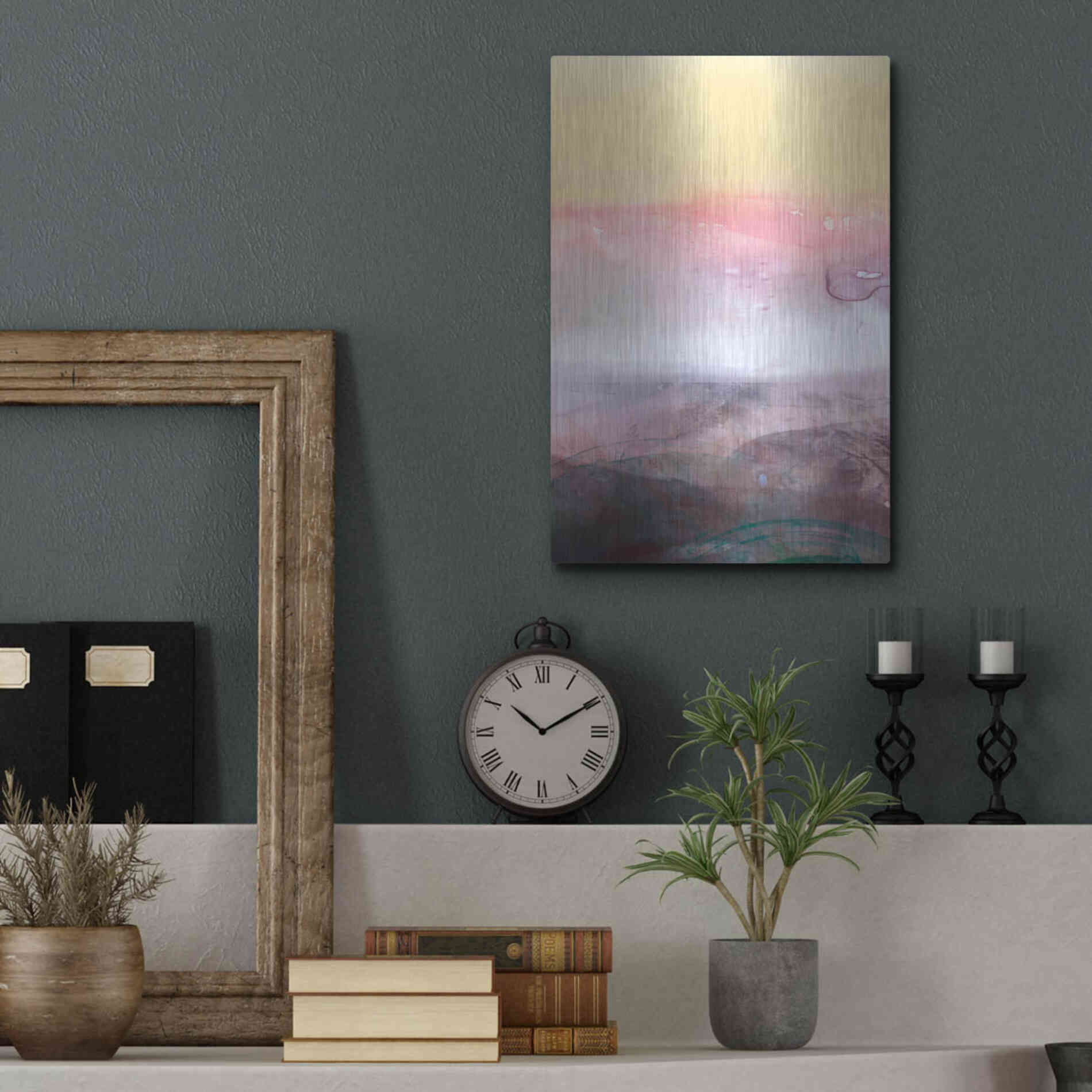 Luxe Metal Art 'Amethyst Vista I' by Victoria Borges Metal Wall Art,12x16