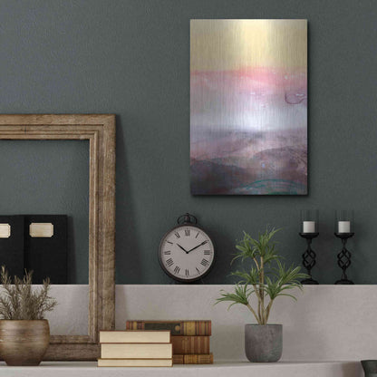 Luxe Metal Art 'Amethyst Vista I' by Victoria Borges Metal Wall Art,12x16