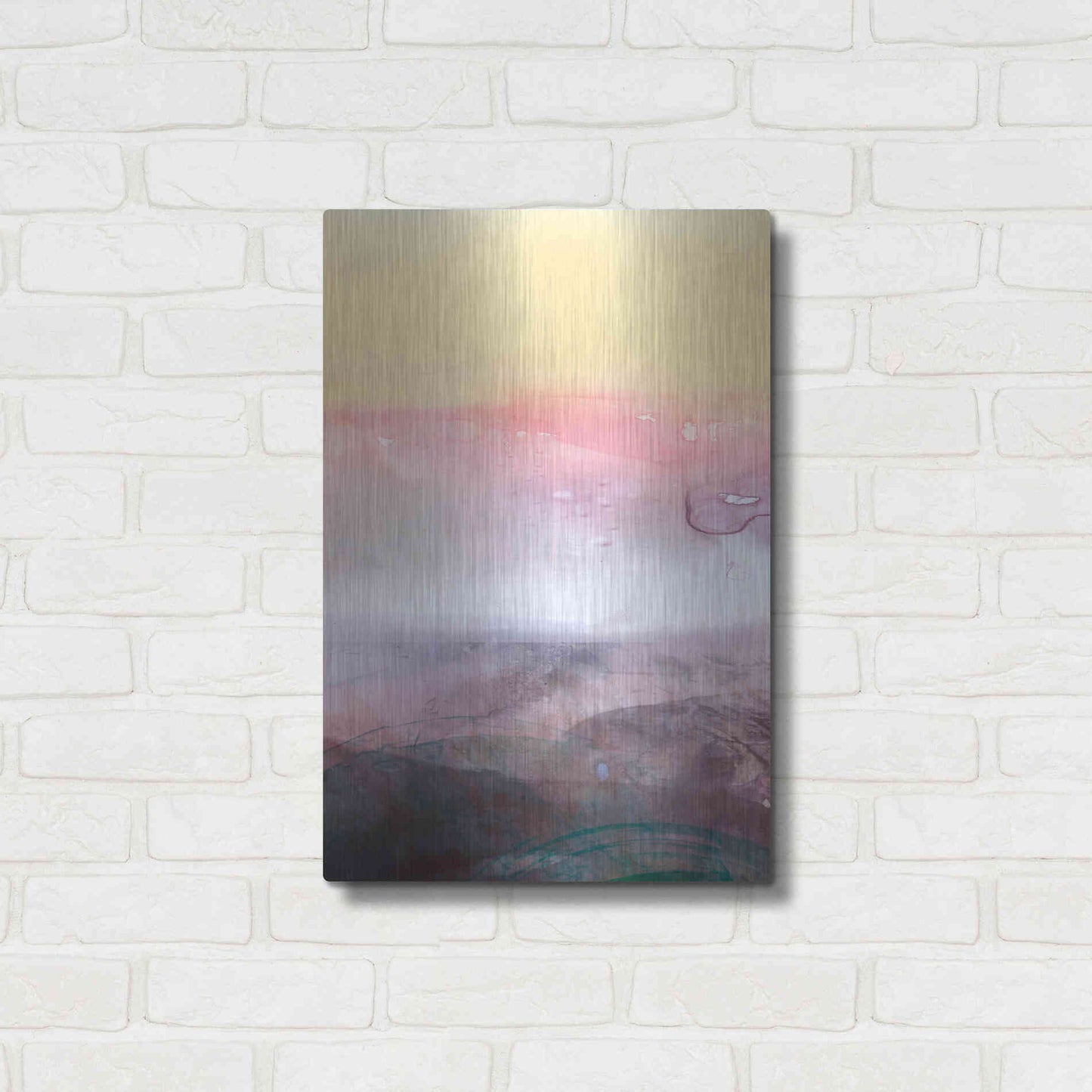 Luxe Metal Art 'Amethyst Vista I' by Victoria Borges Metal Wall Art,16x24