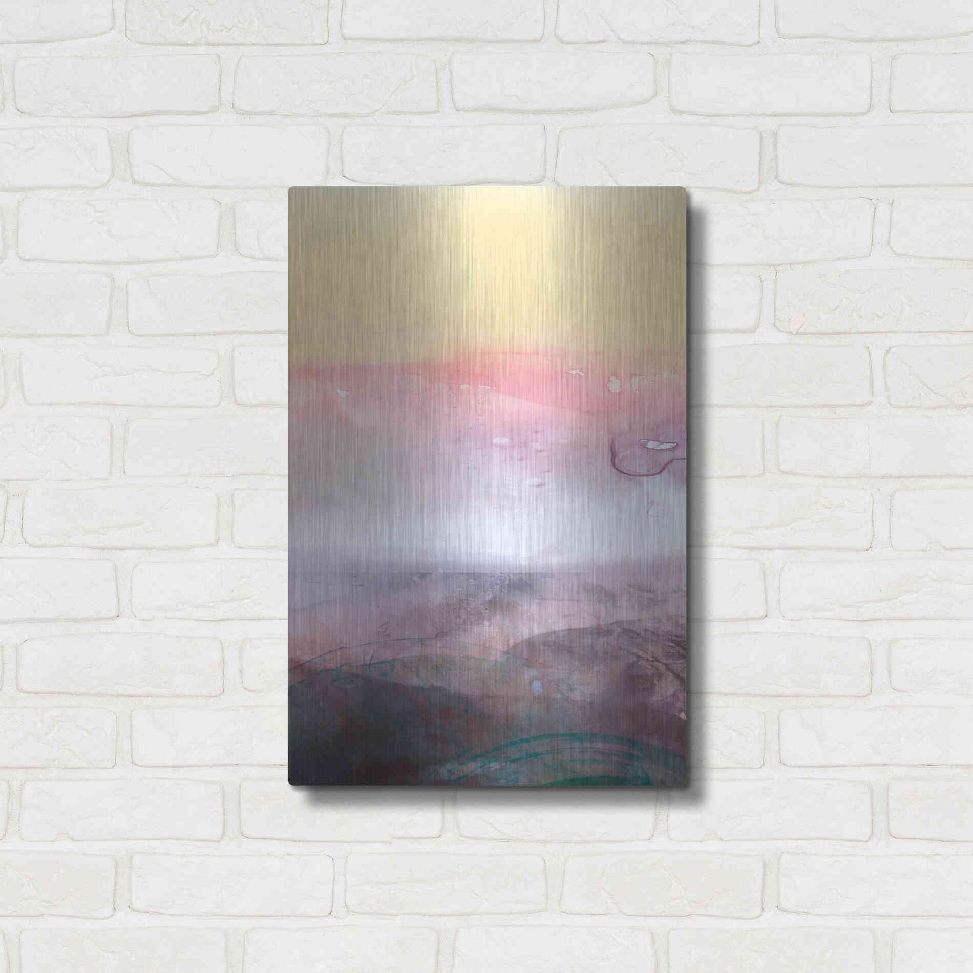 Luxe Metal Art 'Amethyst Vista I' by Victoria Borges Metal Wall Art,16x24