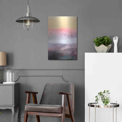 Luxe Metal Art 'Amethyst Vista I' by Victoria Borges Metal Wall Art,16x24