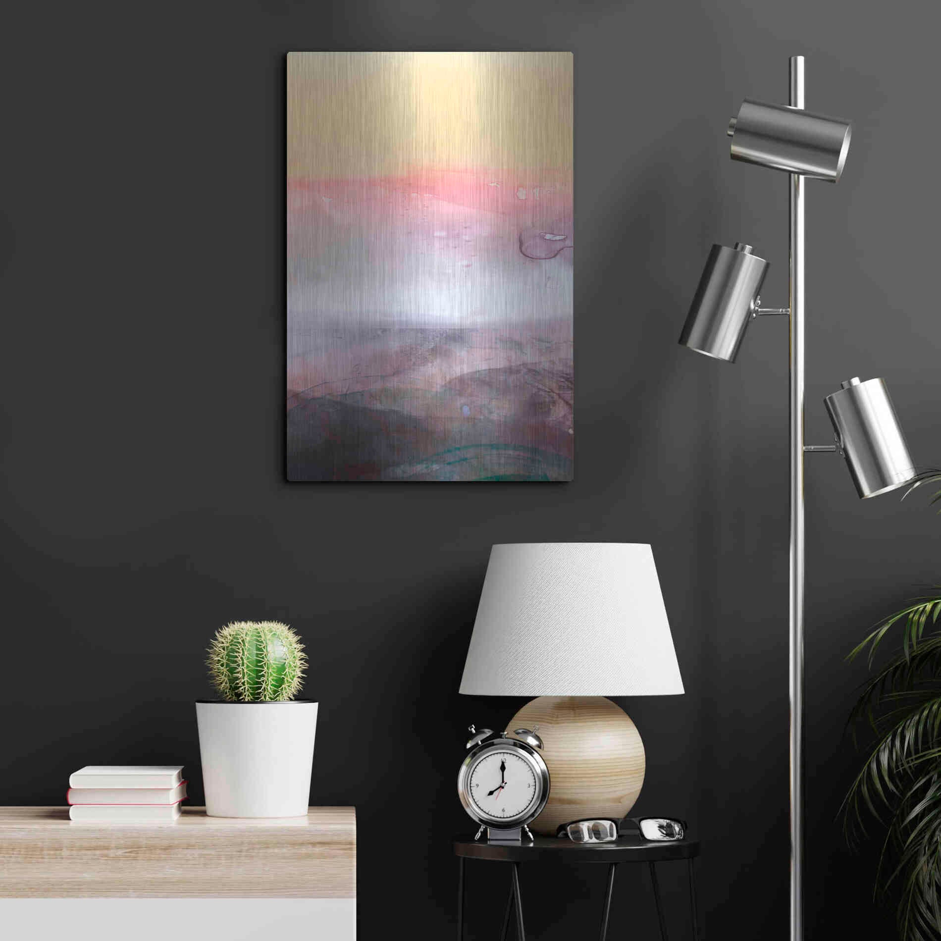 Luxe Metal Art 'Amethyst Vista I' by Victoria Borges Metal Wall Art,16x24