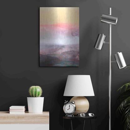 Luxe Metal Art 'Amethyst Vista I' by Victoria Borges Metal Wall Art,16x24