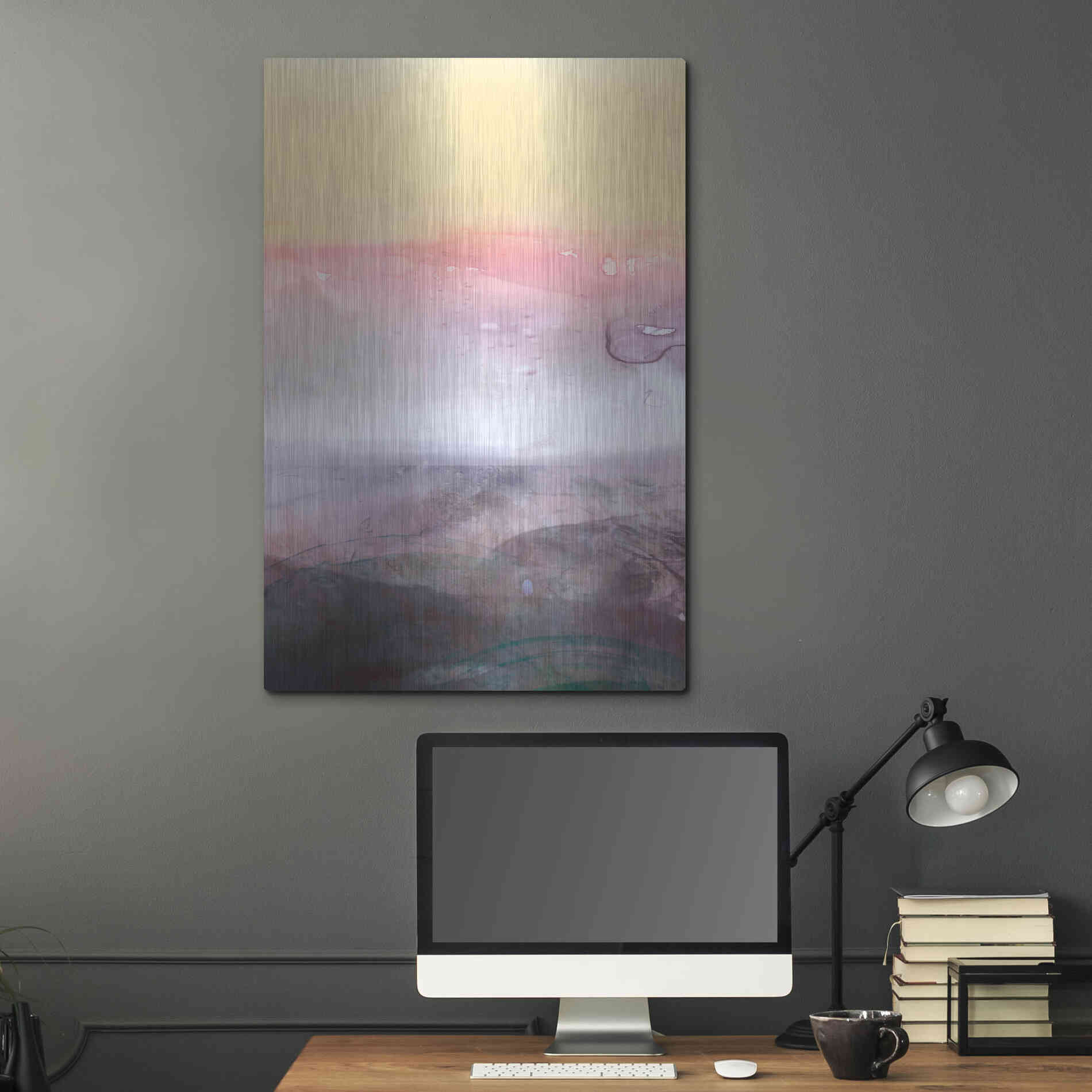 Luxe Metal Art 'Amethyst Vista I' by Victoria Borges Metal Wall Art,24x36