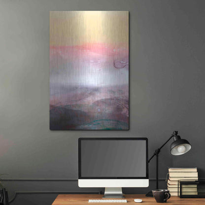 Luxe Metal Art 'Amethyst Vista I' by Victoria Borges Metal Wall Art,24x36