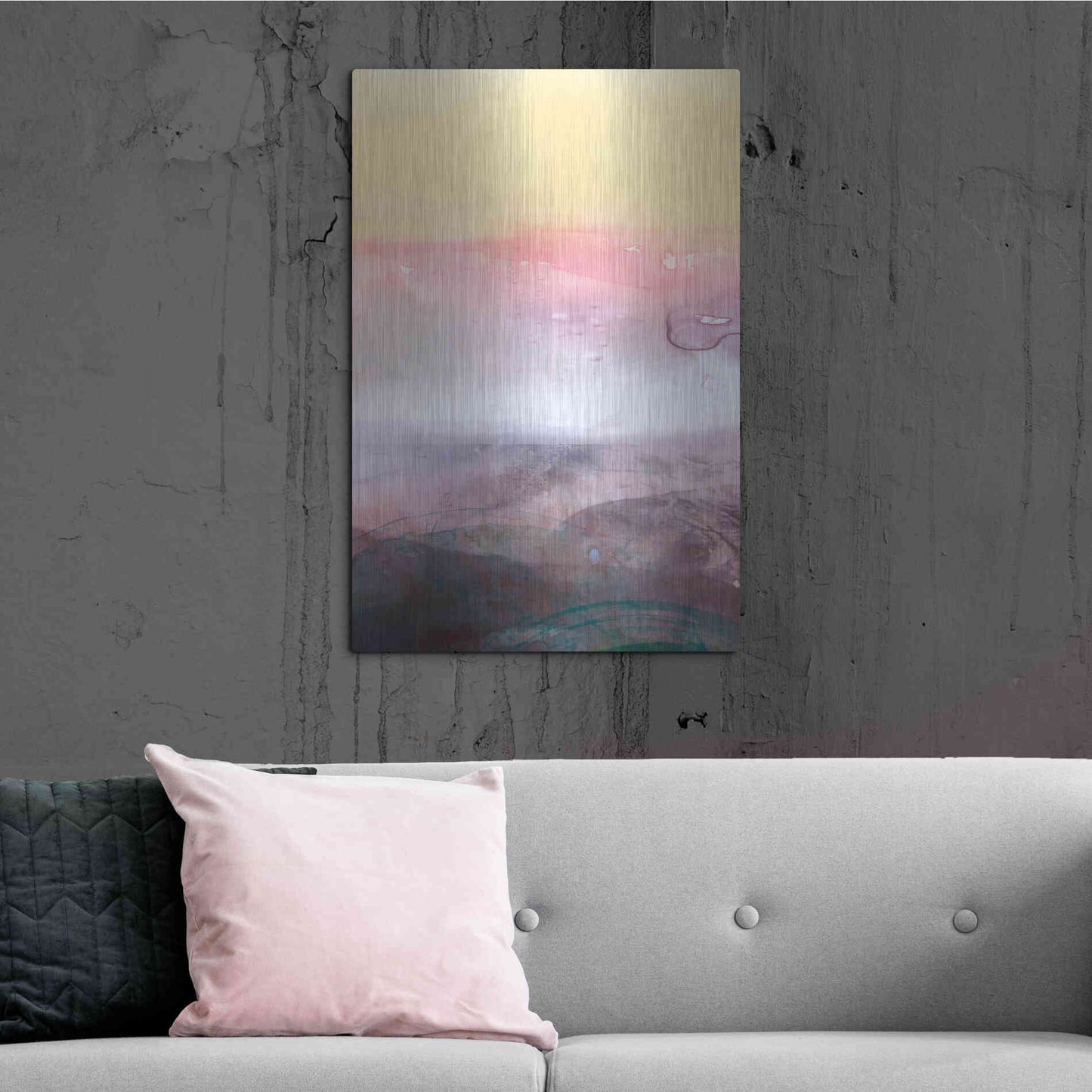 Luxe Metal Art 'Amethyst Vista I' by Victoria Borges Metal Wall Art,24x36