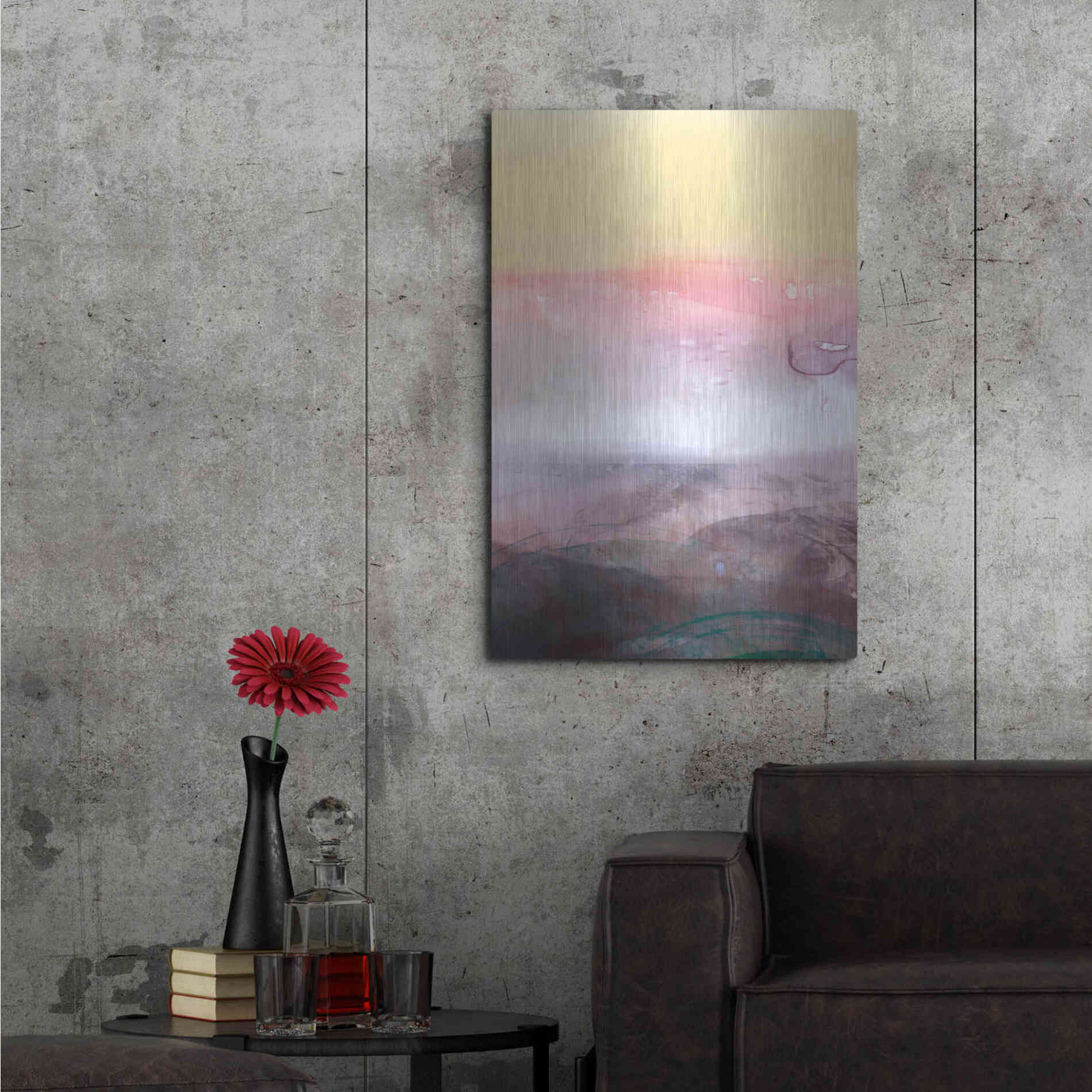 Luxe Metal Art 'Amethyst Vista I' by Victoria Borges Metal Wall Art,24x36