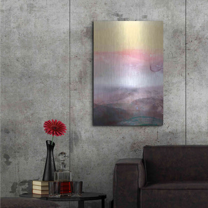 Luxe Metal Art 'Amethyst Vista I' by Victoria Borges Metal Wall Art,24x36