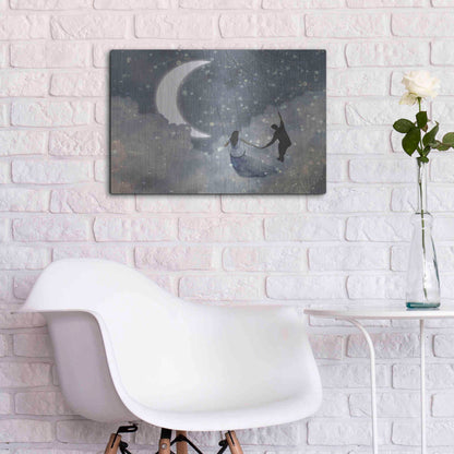 Luxe Metal Art 'Celestial Love I' by Victoria Borges Metal Wall Art,24x16