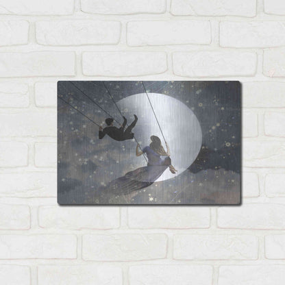 Luxe Metal Art 'Celestial Love II' by Victoria Borges Metal Wall Art,16x12