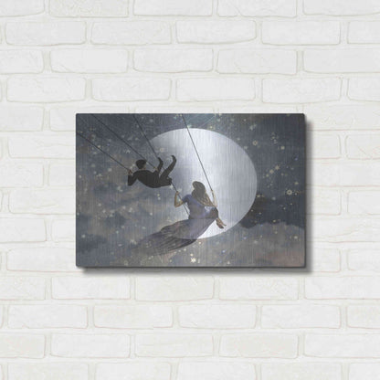 Luxe Metal Art 'Celestial Love II' by Victoria Borges Metal Wall Art,24x16