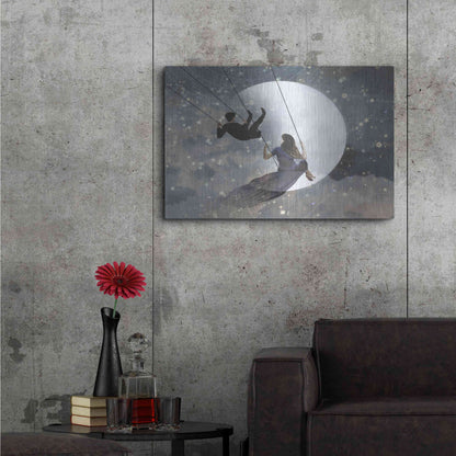 Luxe Metal Art 'Celestial Love II' by Victoria Borges Metal Wall Art,36x24