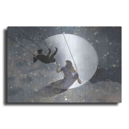 Luxe Metal Art 'Celestial Love II' by Victoria Borges Metal Wall Art