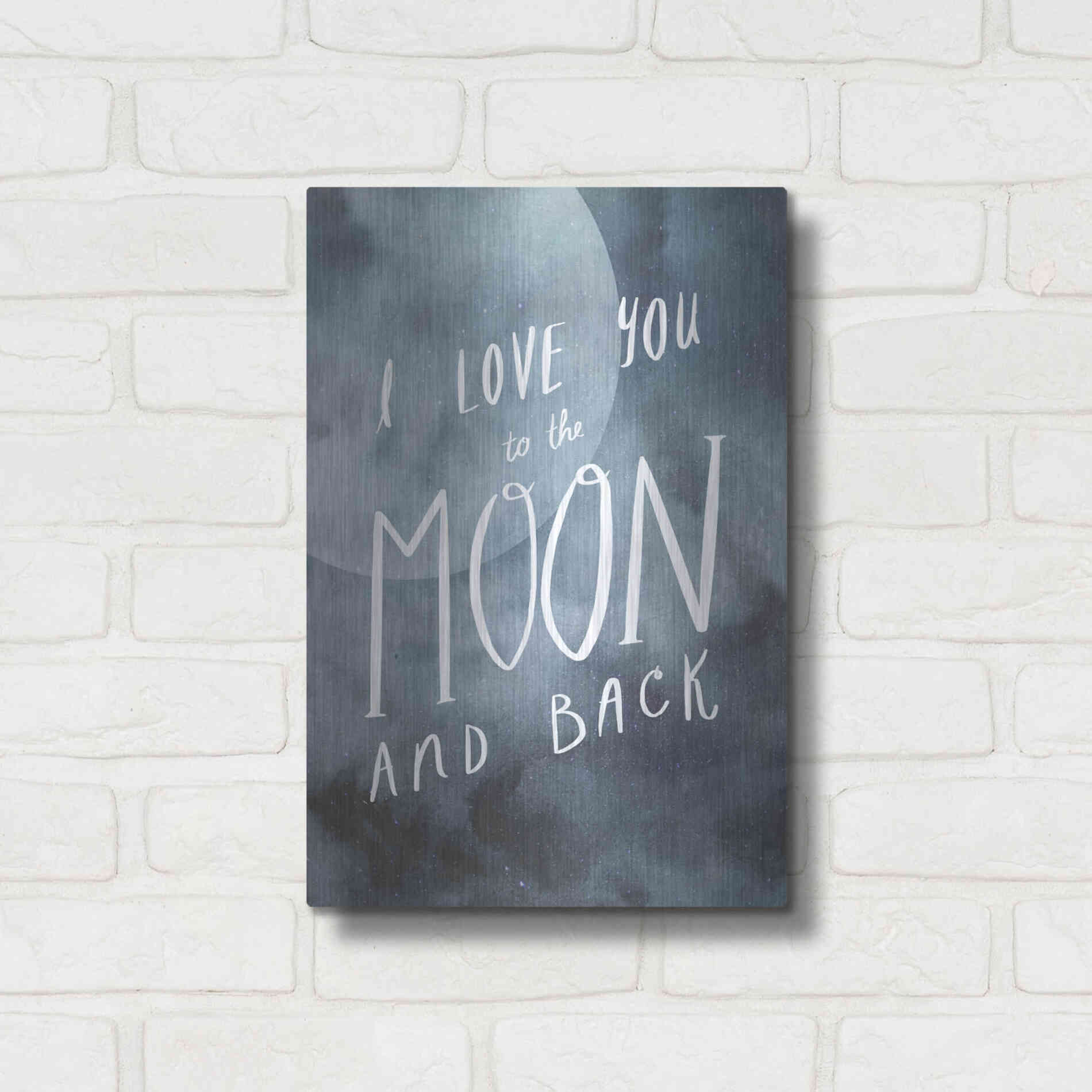 Luxe Metal Art 'Celestial Love III' by Victoria Borges Metal Wall Art,12x16