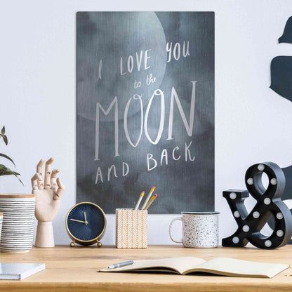 Luxe Metal Art 'Celestial Love III' by Victoria Borges Metal Wall Art,12x16