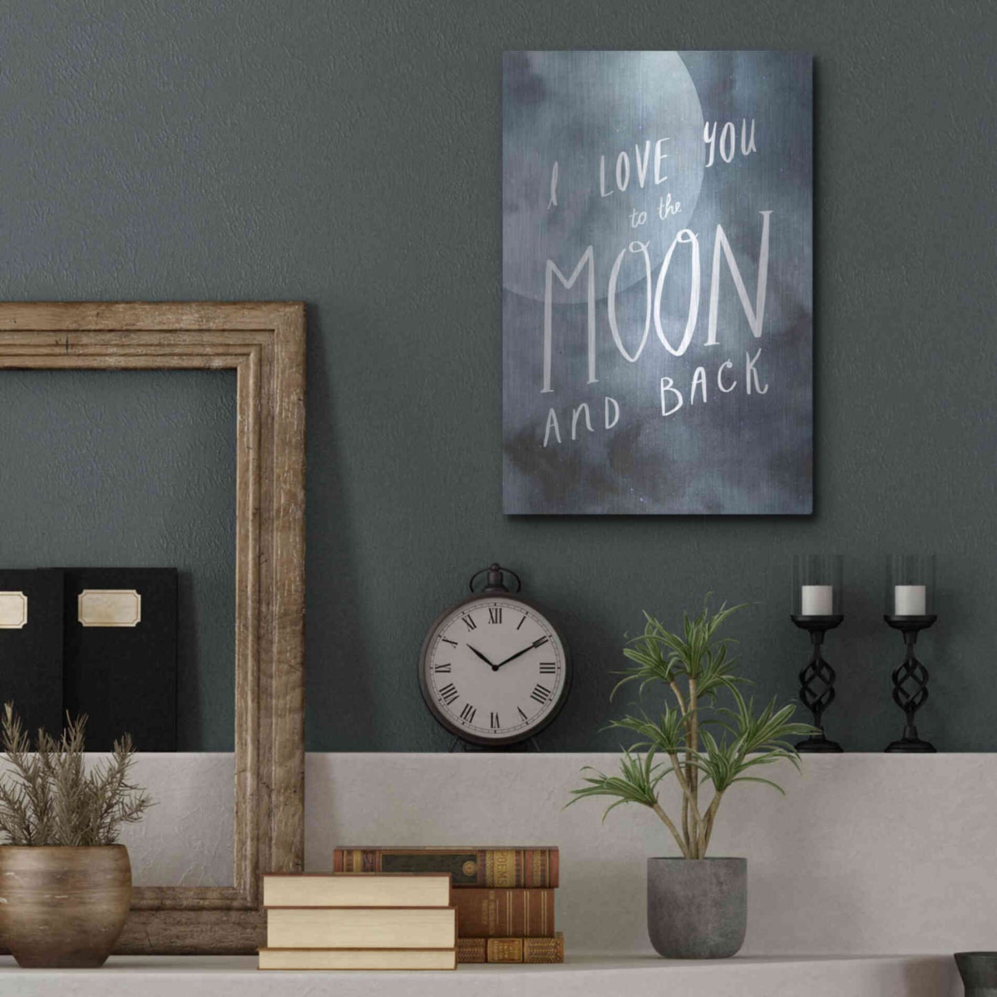 Luxe Metal Art 'Celestial Love III' by Victoria Borges Metal Wall Art,12x16