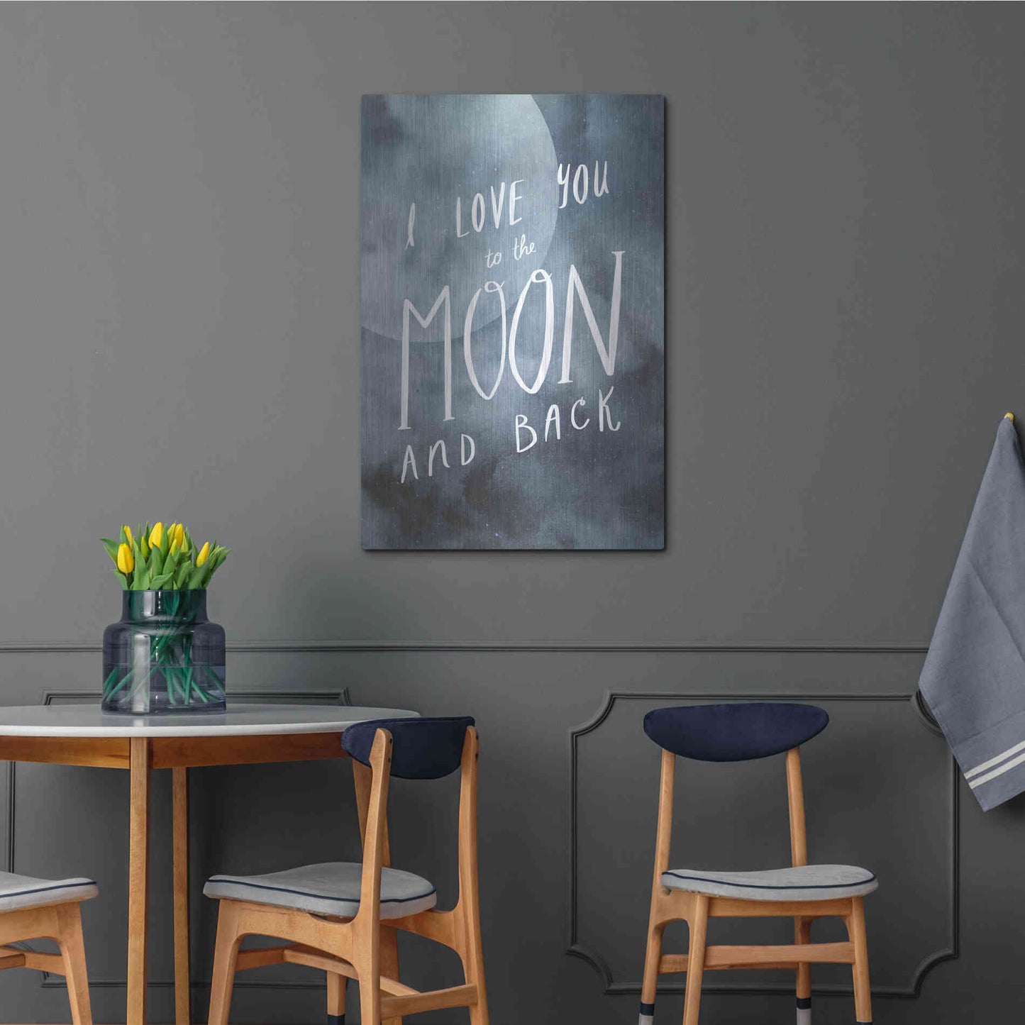 Luxe Metal Art 'Celestial Love III' by Victoria Borges Metal Wall Art,24x36