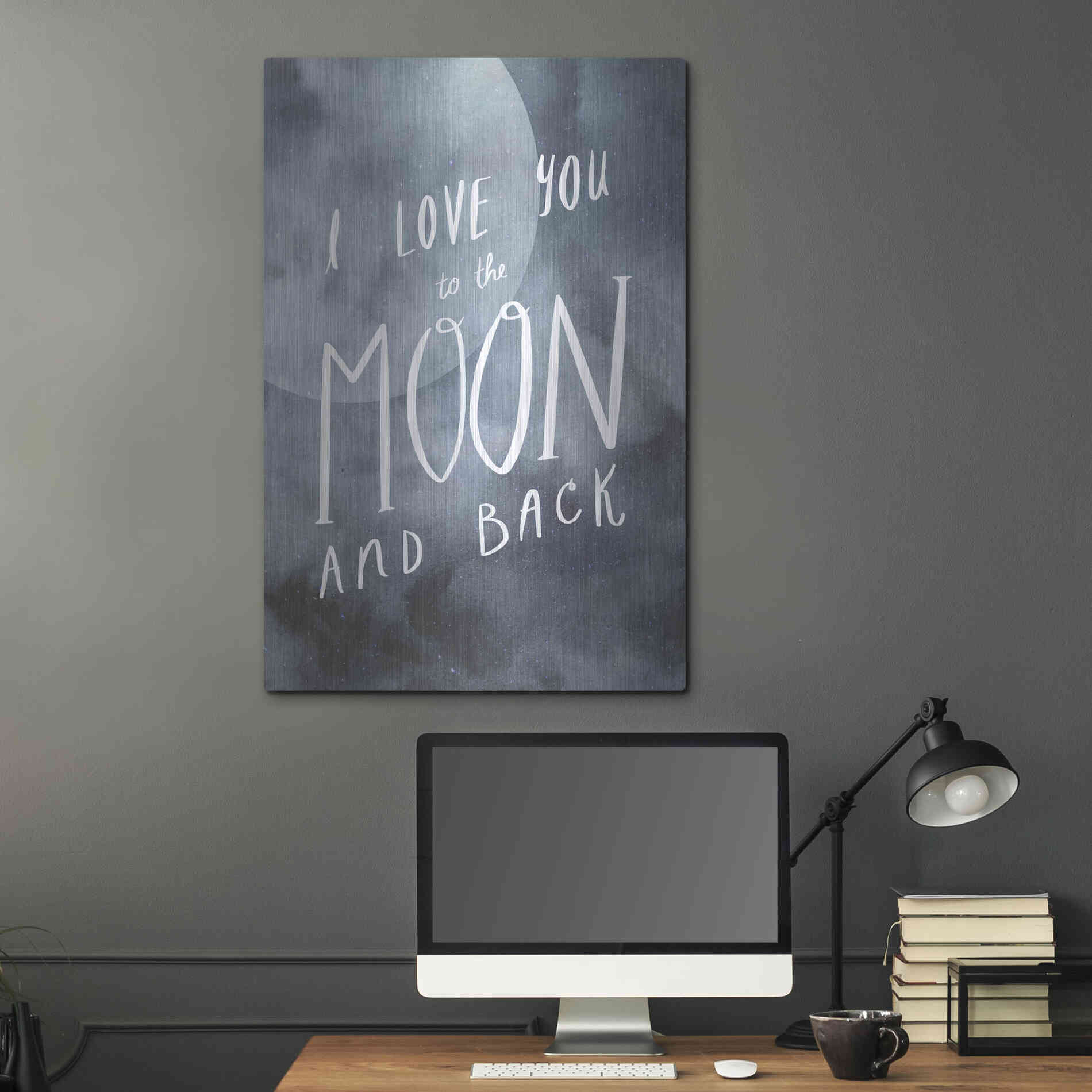 Luxe Metal Art 'Celestial Love III' by Victoria Borges Metal Wall Art,24x36