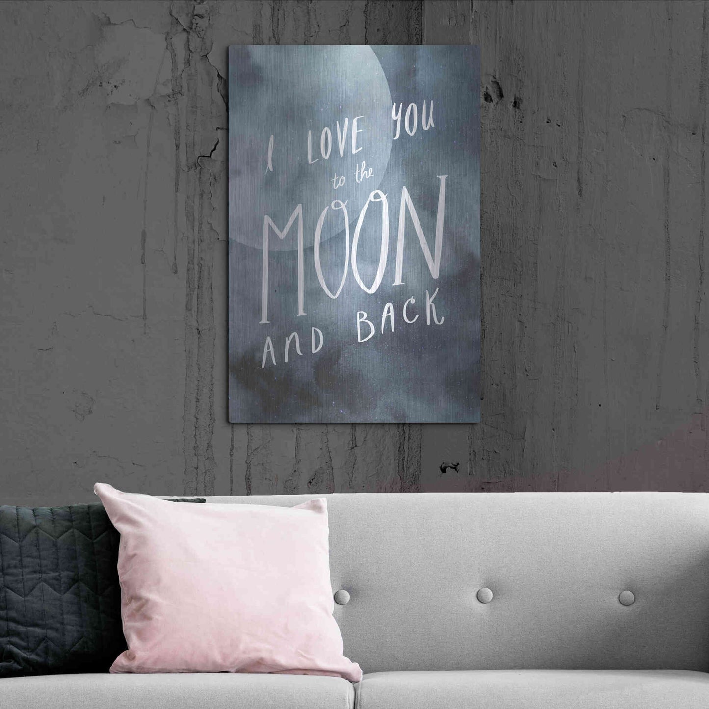 Luxe Metal Art 'Celestial Love III' by Victoria Borges Metal Wall Art,24x36