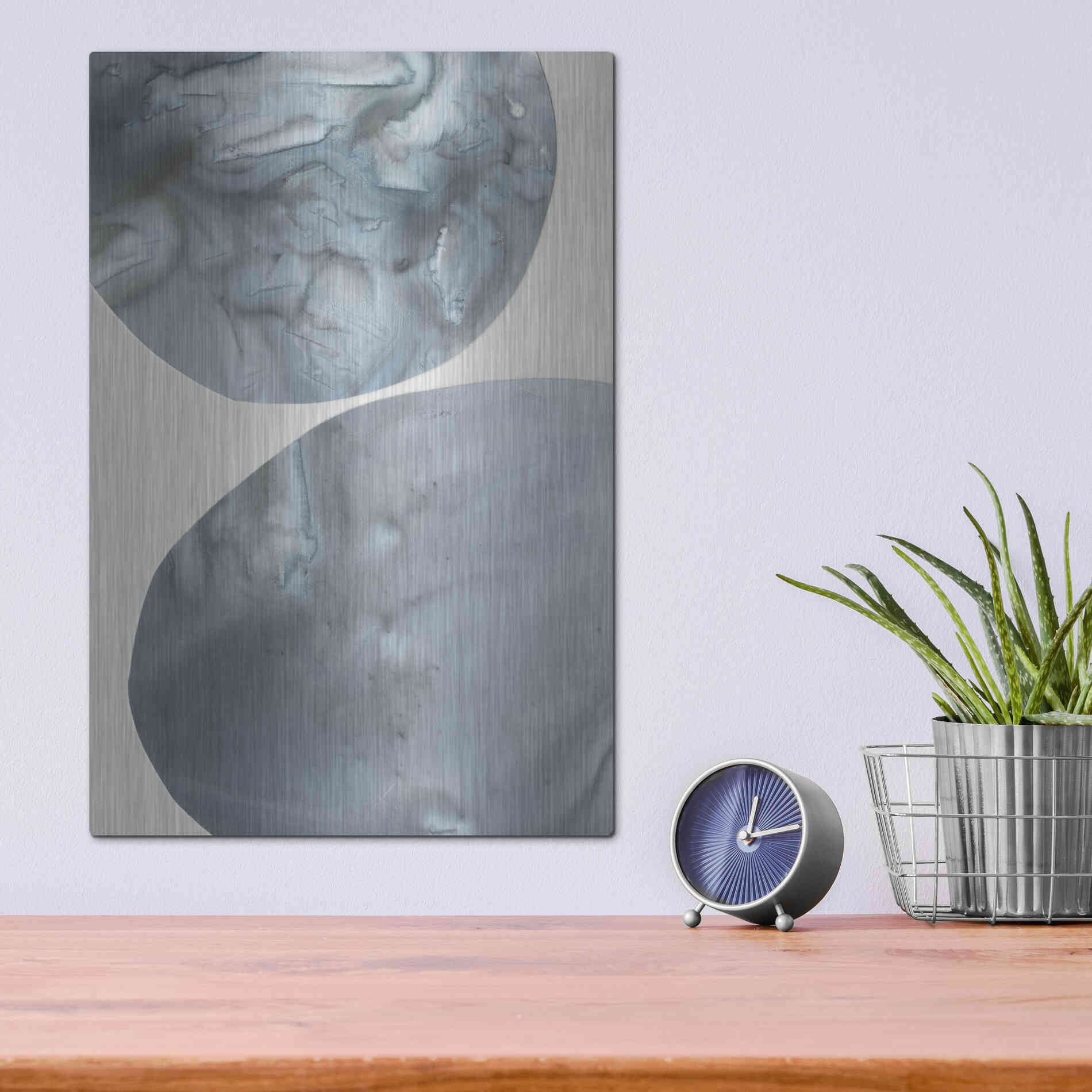 Luxe Metal Art 'Gravitate I' by Victoria Borges Metal Wall Art,12x16