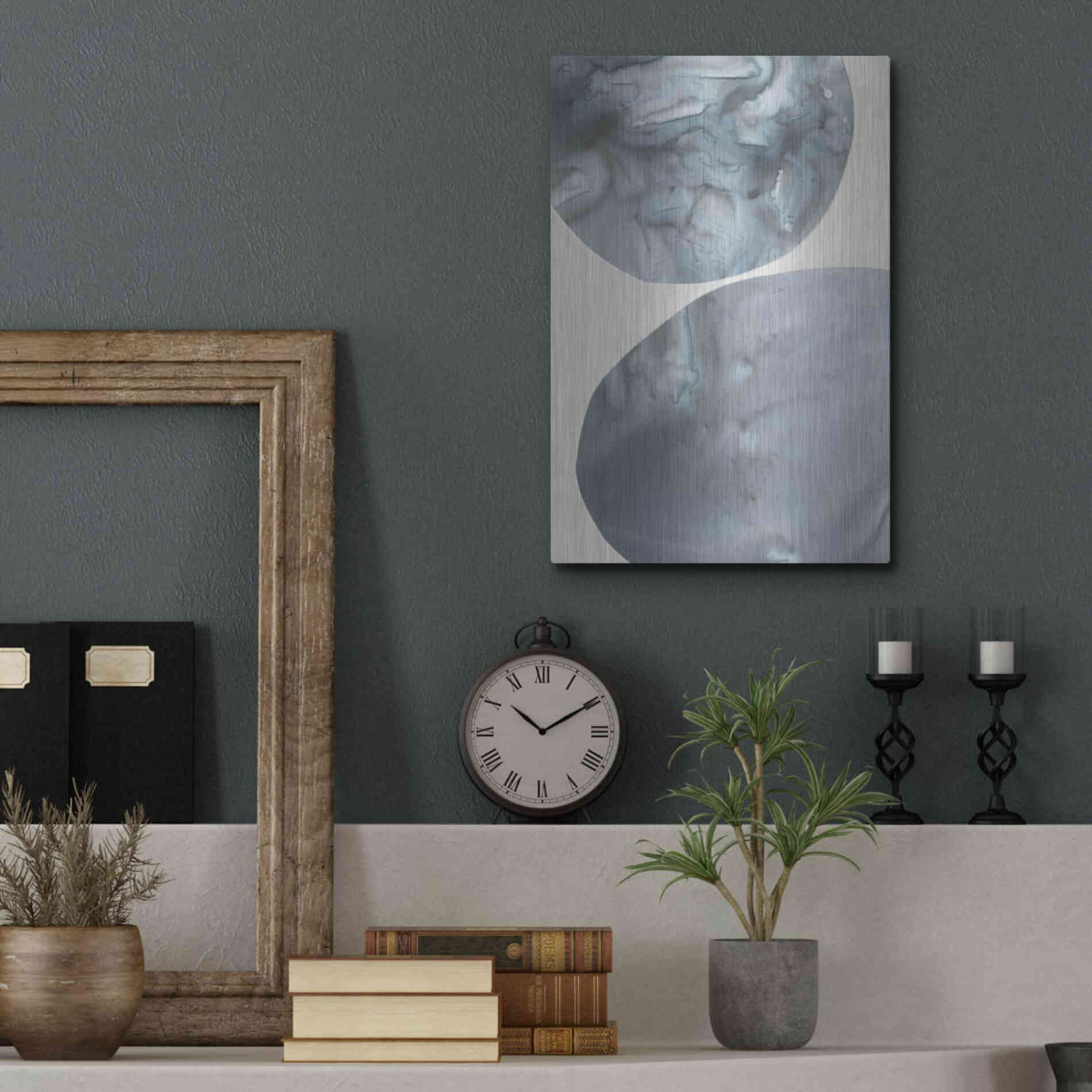 Luxe Metal Art 'Gravitate I' by Victoria Borges Metal Wall Art,12x16