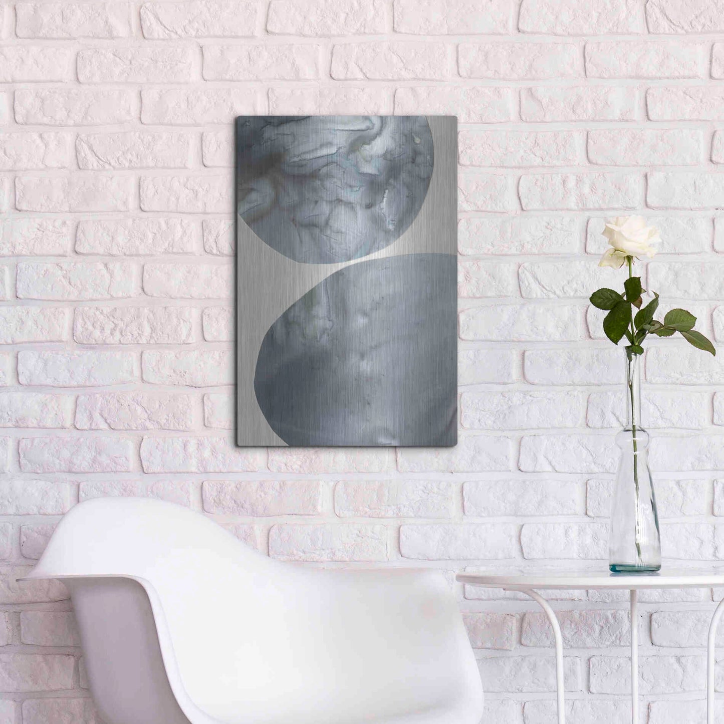 Luxe Metal Art 'Gravitate I' by Victoria Borges Metal Wall Art,16x24