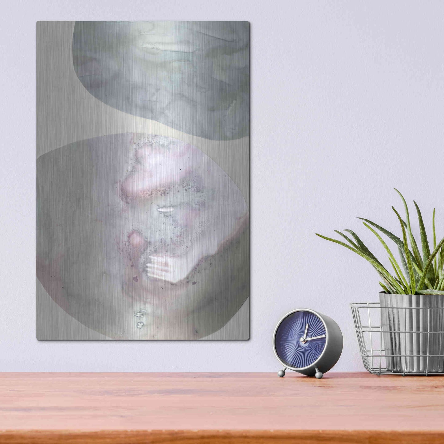 Luxe Metal Art 'Gravitate III' by Victoria Borges Metal Wall Art,12x16
