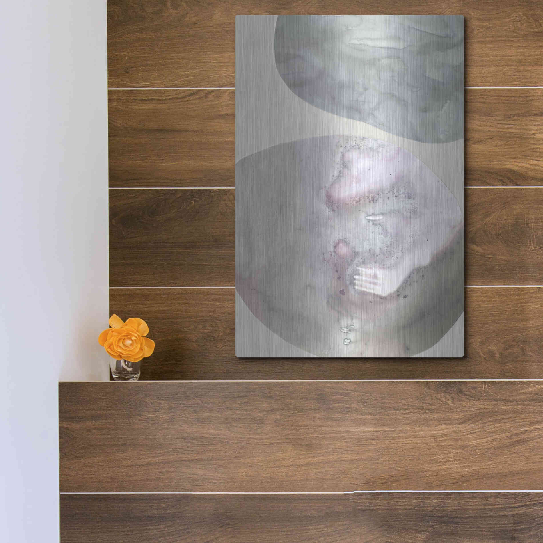 Luxe Metal Art 'Gravitate III' by Victoria Borges Metal Wall Art,12x16