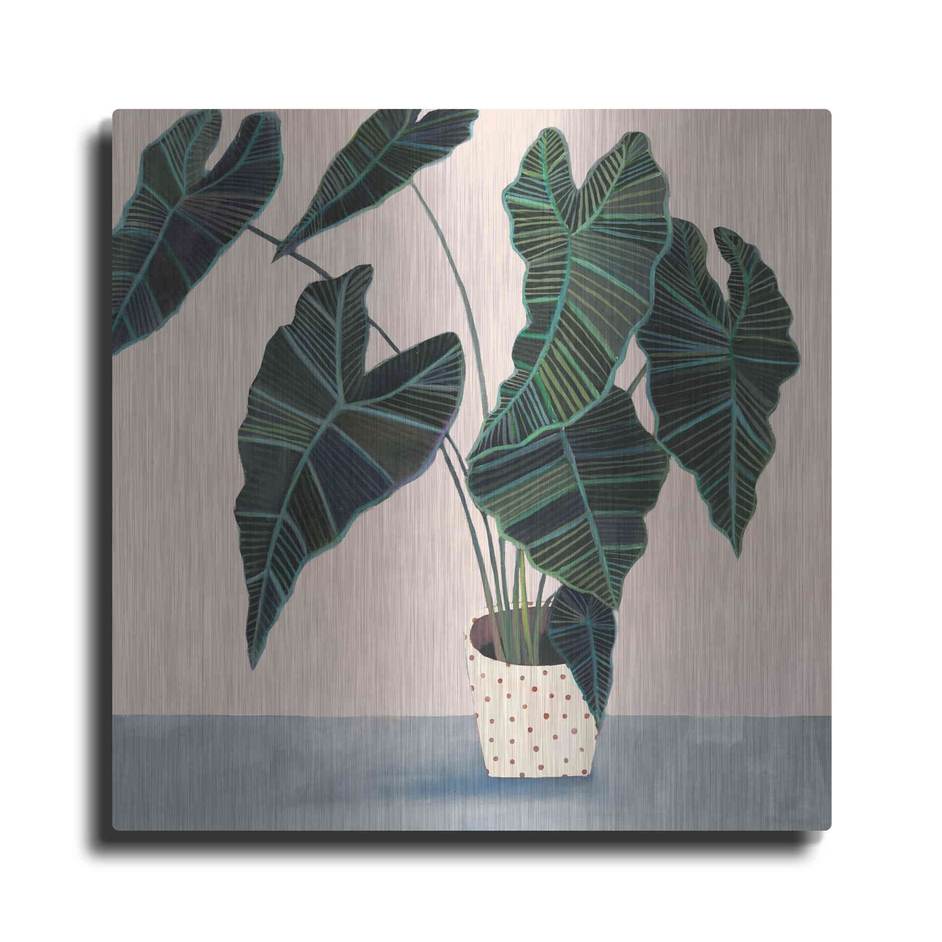 Luxe Metal Art 'Houseplant II' by Victoria Borges Metal Wall Art