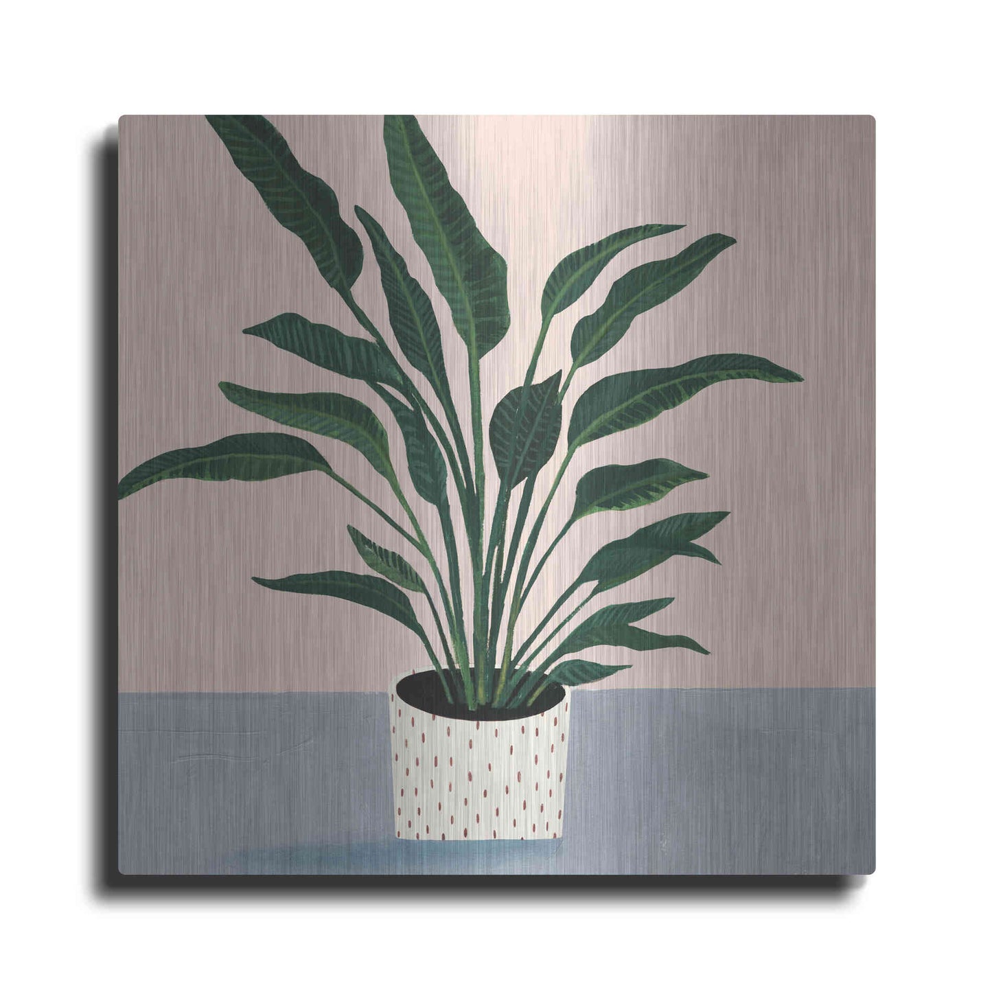 Luxe Metal Art 'Houseplant IV' by Victoria Borges Metal Wall Art