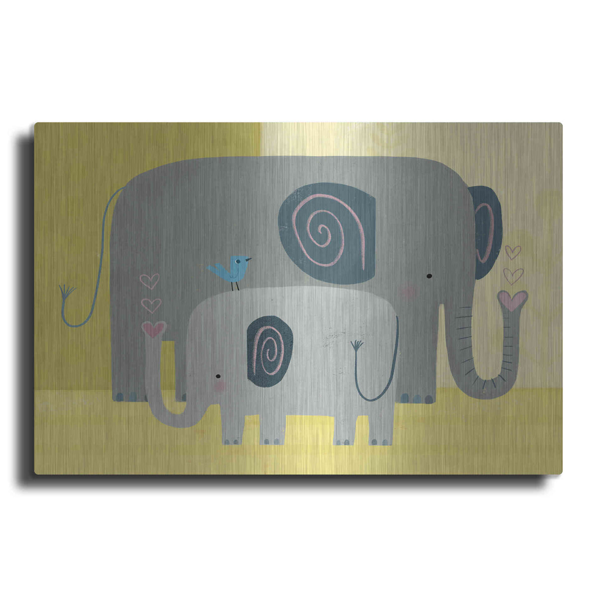 Luxe Metal Art 'Mama and Me Collection A' by Victoria Borges Metal Wall Art