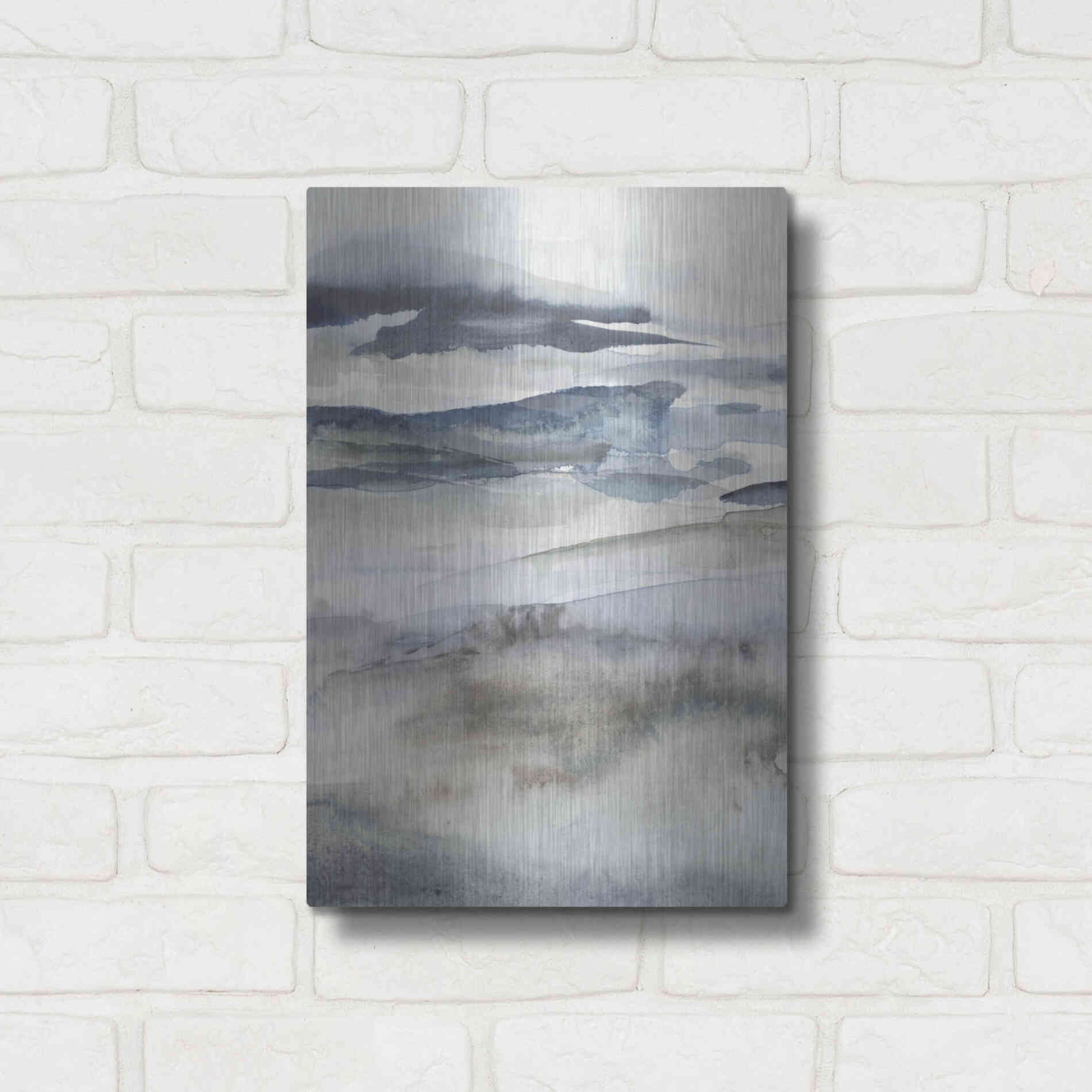 Luxe Metal Art 'Neutral Salt Spray I' by Victoria Borges Metal Wall Art,12x16