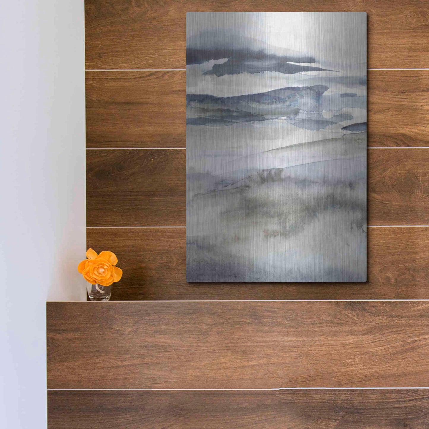 Luxe Metal Art 'Neutral Salt Spray I' by Victoria Borges Metal Wall Art,12x16