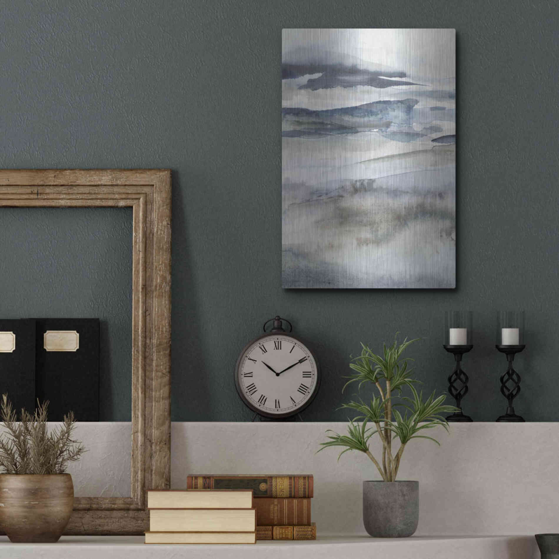 Luxe Metal Art 'Neutral Salt Spray I' by Victoria Borges Metal Wall Art,12x16
